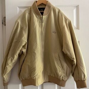 Men's XIAOYAUCHE Beige Bomber Jacket